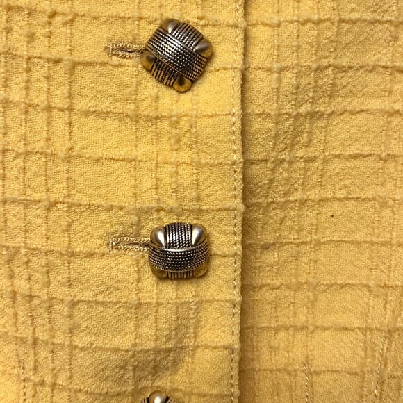 Vintage Valentino Boutique Yellow Skirt Suit - Made in Italy - Picture 10 of 16